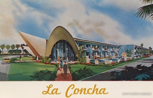 La Concha hotel, Las Vegas in a 1960s postcard.